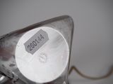 a close up of a light that has a label on it