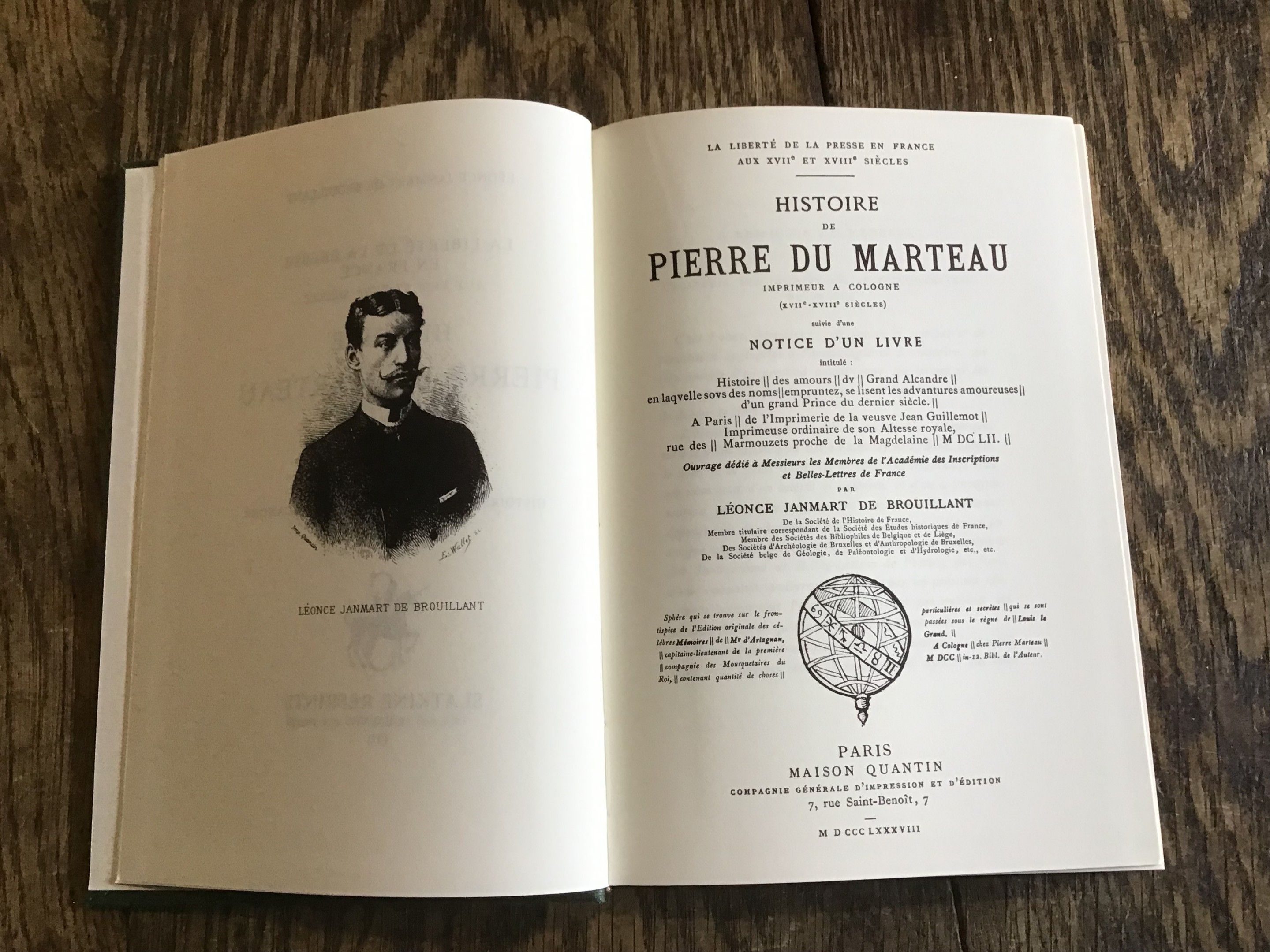 Léonce Janmart de Brouillant La Liberté de la Presse en France aux XVII et XVIII e siècles Histoire de Pierre du Mart...
