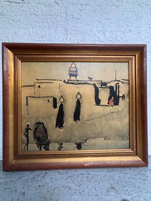 a picture of a painting hanging on a wall