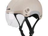 helmet with vise and goggles on a white background