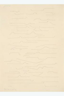 une image représentant un dessin composé d'une série de lignes ondulées