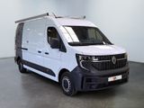 a picture of a white van parked in a room