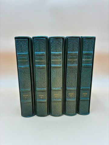 MONTAIGNE : Essais. Paris, Union Latine d’Editions, 1957, 5 volum...