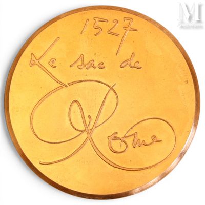 MATHIEU Georges (1921-2012) Médaille en bronze