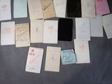 a lot of papers that are on the bed