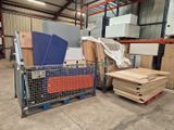 many boxes and boxes on a cart in a warehouse