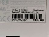 a label on the back of a cell phone