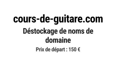 Nom de domaine cours-de-guitare.