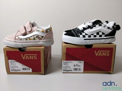 baskets Vans Old Skool à motif damier et baskets à motif damier