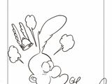 a black and white drawing of a rabbit holding a knife