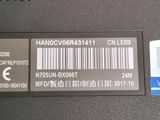 a close up of a label on a laptop computer