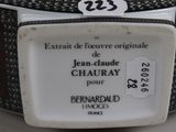 a close up of a plate with a label on it