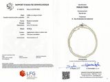 two papers with a picture of a bracelet on them