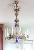 GRAND LUSTRE montgolfière à dix bras de lumière (non électri…