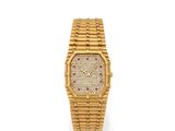 une montre-bracelet en or 18 carats sertie de diamants