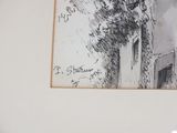 a picture of a drawing of a tree on a wall