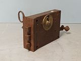 a small clock that is sitting on a table
