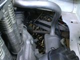 a close up view of the inside of a car ' s engine