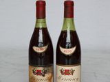 two bottles of wine that are sitting on a table