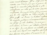une photo en noir et blanc d'une lettre écrite en cursive