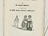 un vieux livre avec le dessin d'un homme et d'une femme
