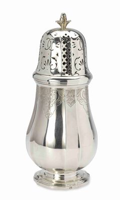 AndrÉ Aucoc Saupoudreuse EN Argent DE Style 18ÈME SIÈCle