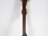 wooden crucifix with a man on the cross on a white background