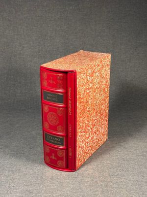 an image of a red book sitting on top of a table