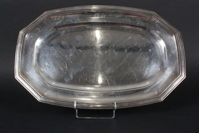 lot 130.8 - plat octogonal à cotés arrondis en argent minerv… - Photo 1