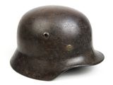 helmet of a german soldier on a white background