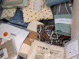 a pile of items that are sitting on the floor