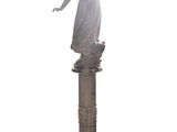 a statue of a woman that is standing on a pedestal