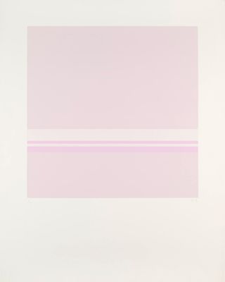 une image représentant un carré rose avec une fine ligne au milieu