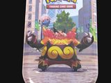 a tin with a picture of a pokemon character on it