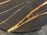 black and gold marble coffee table with gold accents