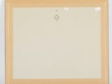 an image of a painting on a white wall with a yellow frame