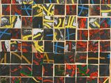 une image représentant un collage de morceaux de papier de différentes couleurs