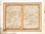 a picture of a window that is being built