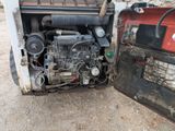 a truck that has a large engine in the back of it