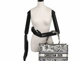 christian dior black and white newspaper print shoulder bag