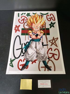 dragon ball gohan signed by the creator of dragon ball