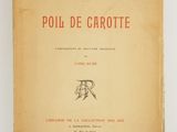 the front cover of a book with red lettering on it