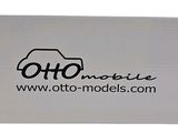 a close up of a white box with a logo on it