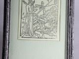 a picture of a picture of a man with a sword in a picture frame