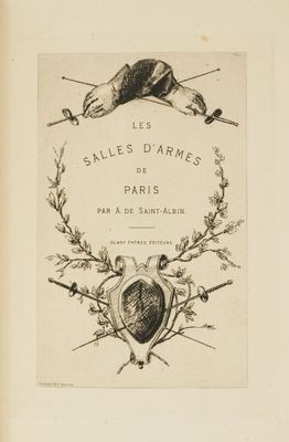 an old book with a drawing of a bird on it ' s cover