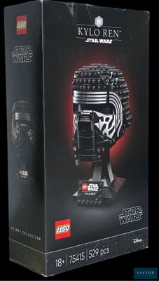 Boîte du casque de Kylo Ren de la gamme Lego Star Wars