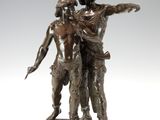 une image représentant une statue en bronze d'un homme et d'une femme