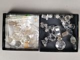 a box with a lot of glass items inside of it