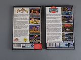 the back cover of a video game with a picture of a man on a motorcycle