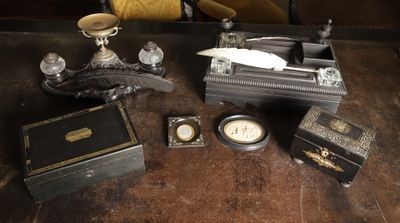 a lot of items that are sitting on a table